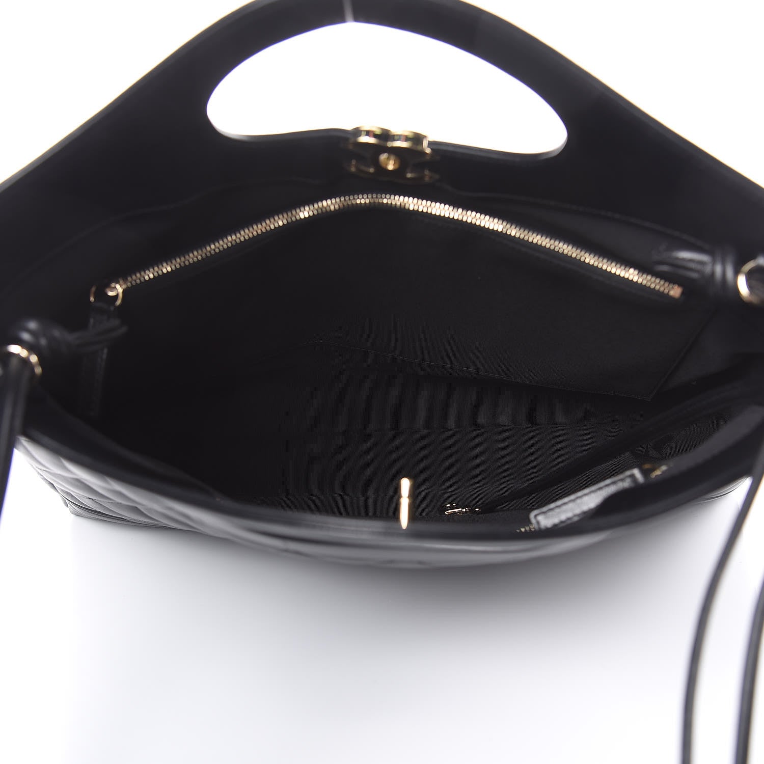 Chanel Lambskin Quilted Large 31 Shopping Bag Black 5 of 12