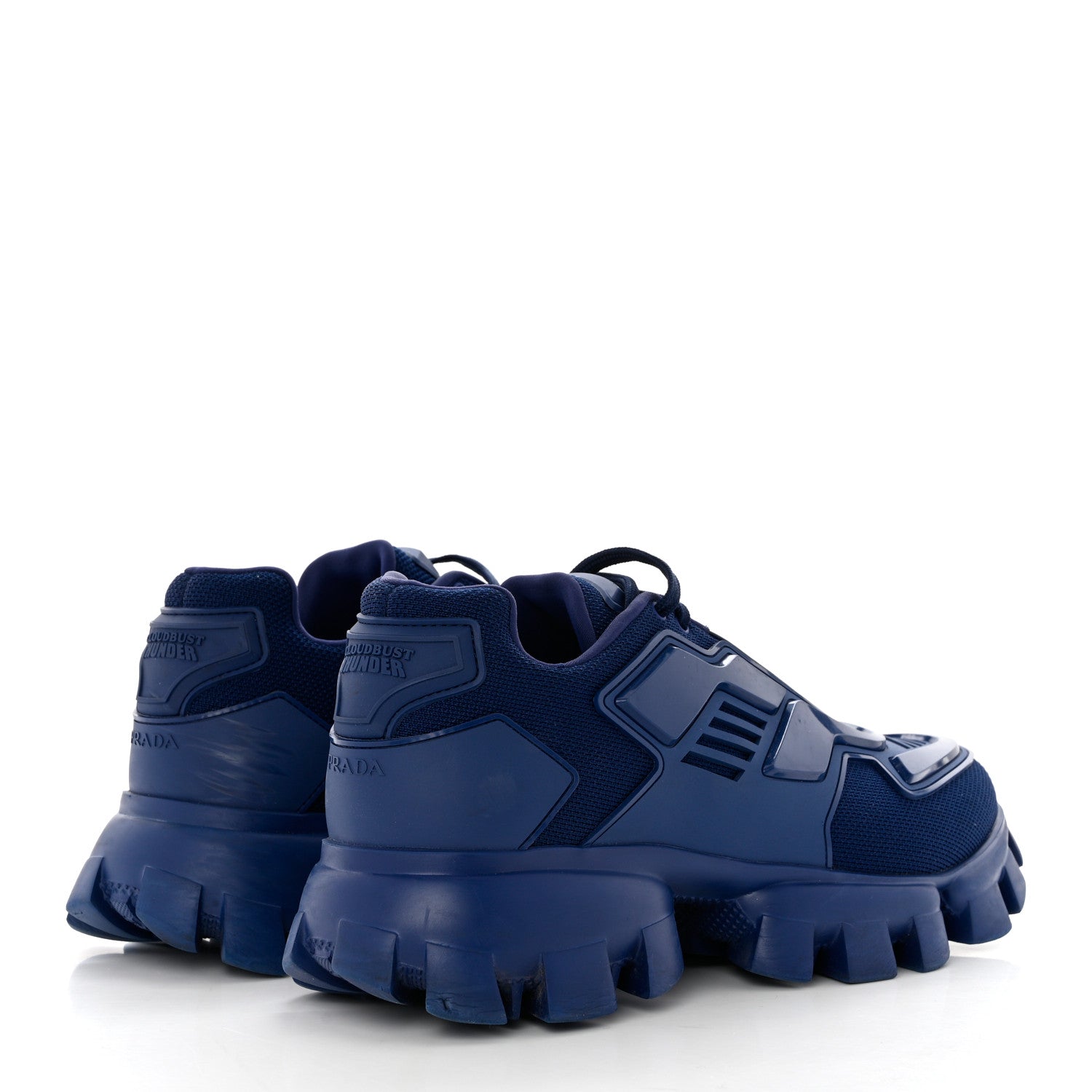Prada Rubber Knit Fabric Mens Cloudbust Thunder Sneakers 10 Danubio 4 of 8