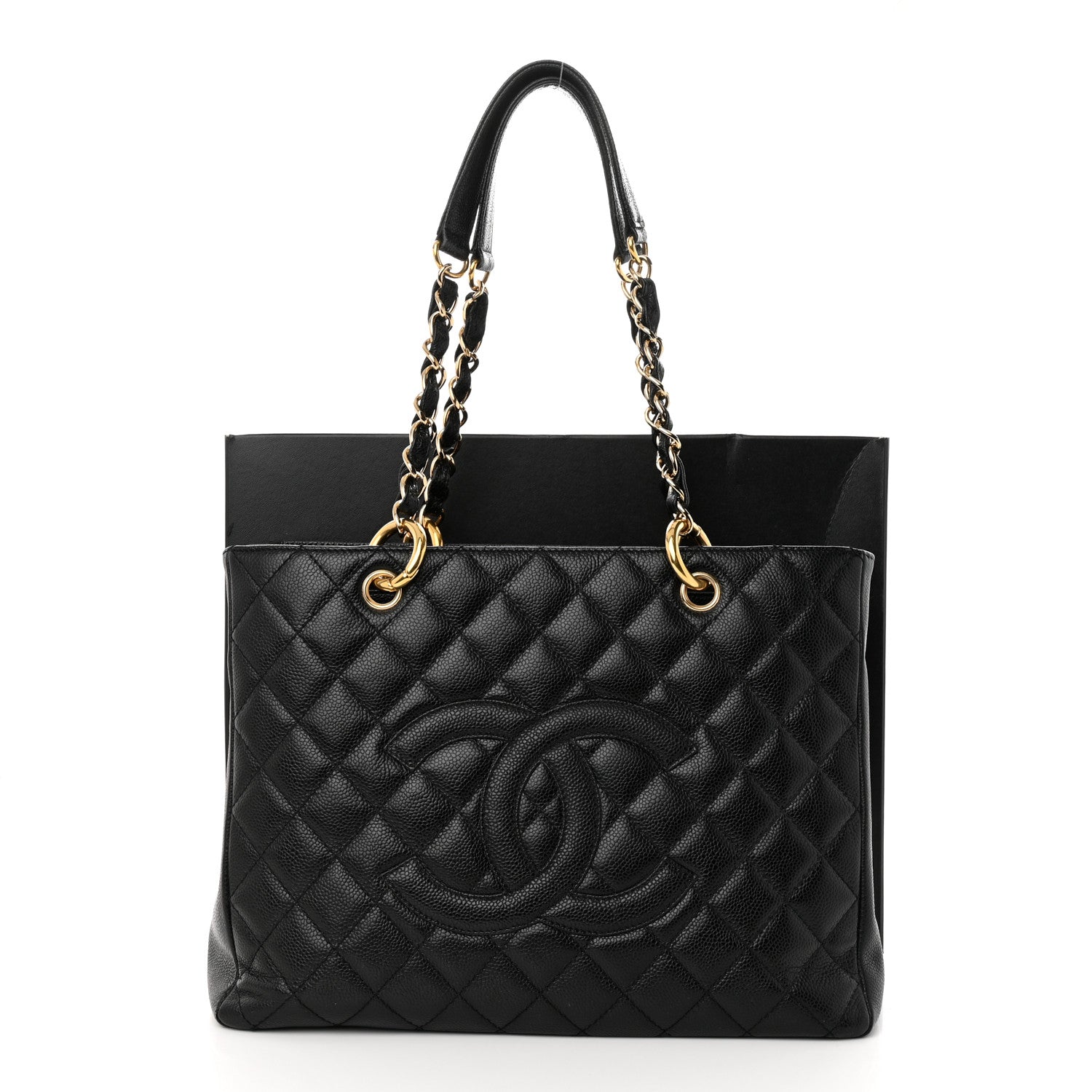 Chanel Caviar Quilted Grand Shopping Tote GST Black 14 of 14