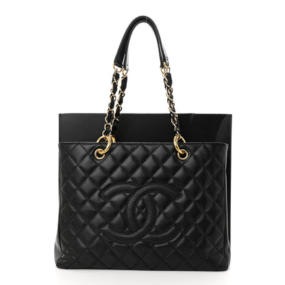 Chanel Caviar Quilted Grand Shopping Tote GST Black 14 of 14