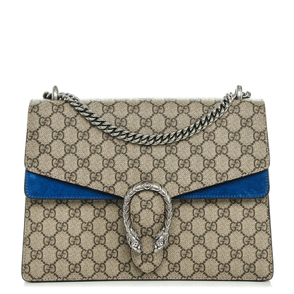 Gucci GG Supreme Monogram Medium Dionysus Shoulder Bag Blue 1 of 8