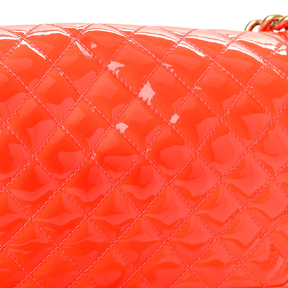 Chanel Patent Quilted Medium Boy Flap Orange 11 of 17