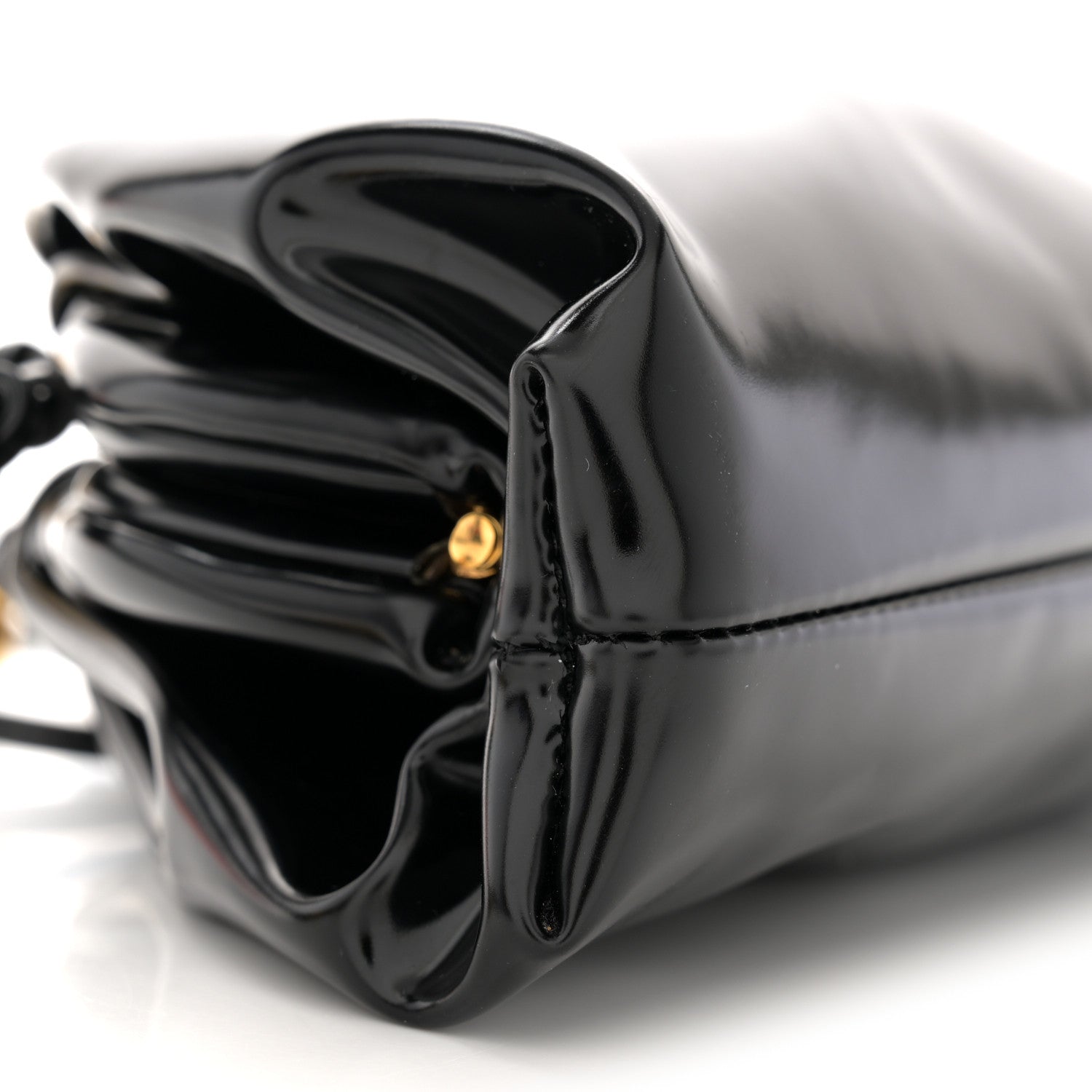 Bottega Veneta Brushed Calfskin The Mini Pouch Black 9 of 10
