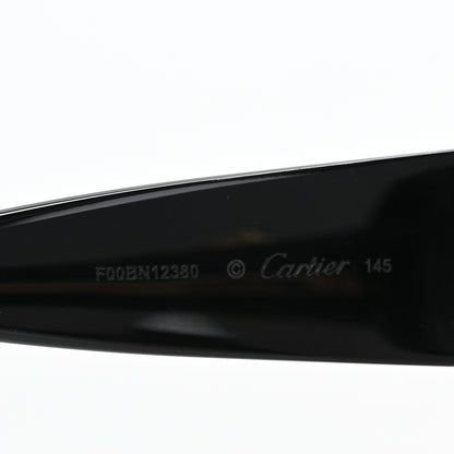 Cartier Acetate Panthere Square Sunglasses Black 5 of 8