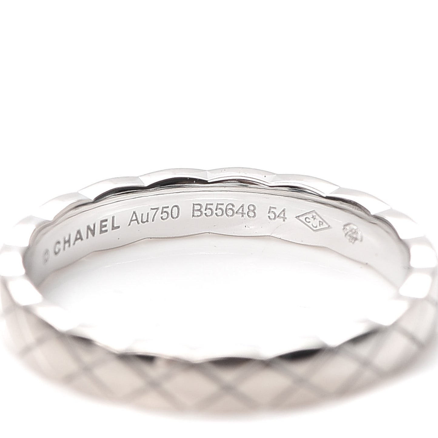 18K White Gold Mini Coco Crush Ring 54 6.75