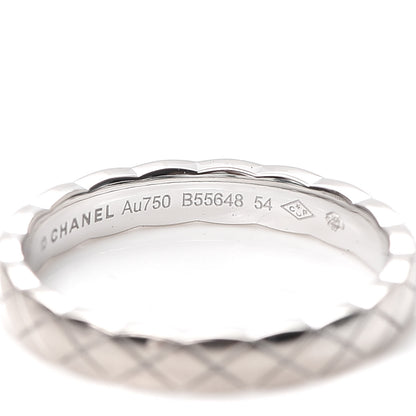 Chanel 18K White Gold Mini Coco Crush Ring 54 6.75 4 of 5