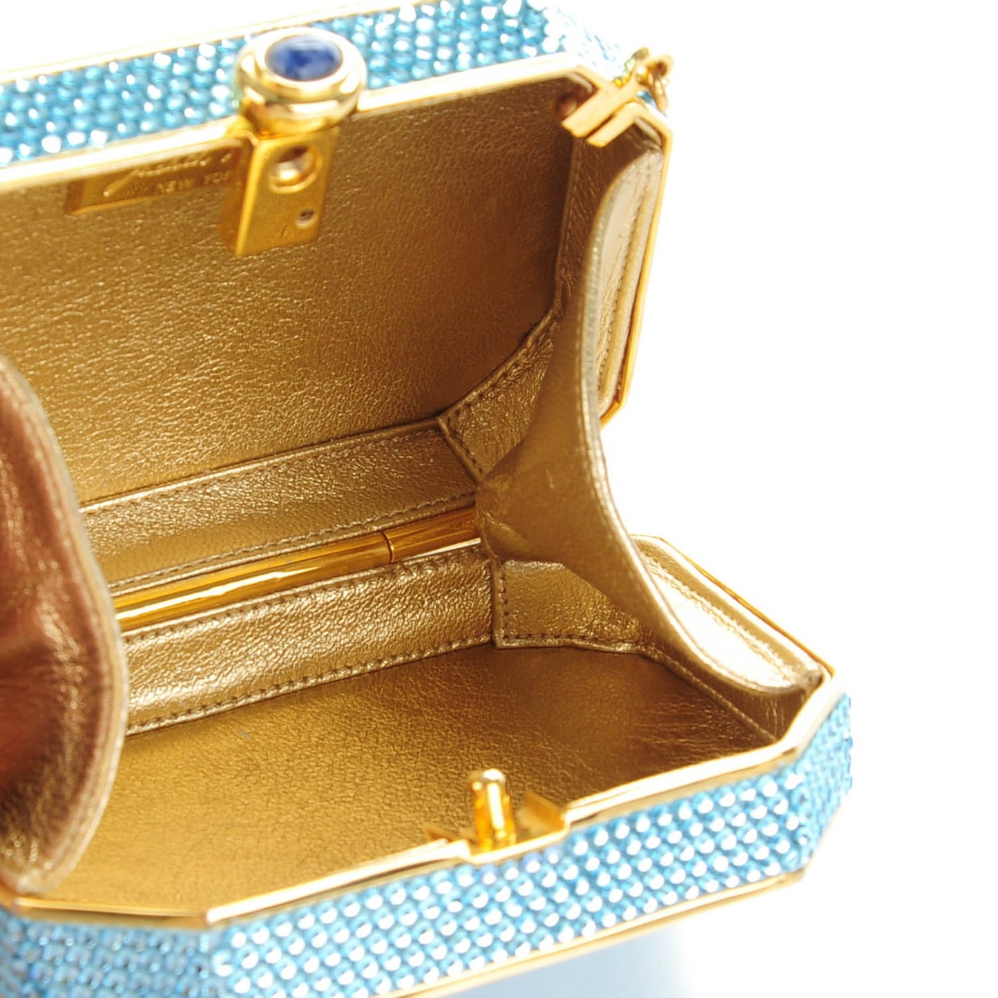 Swarovski Crystal Minaudière Clutch Blue