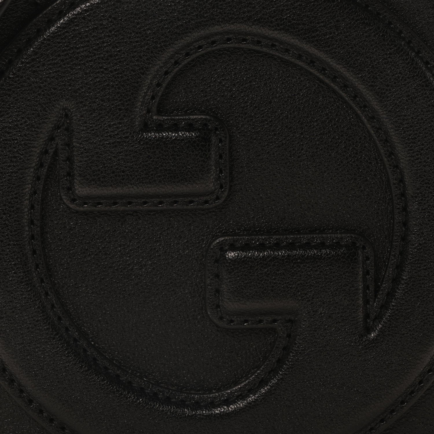 Gucci Sakai Be Green Calfskin Diagonal Stitched Blondie Top Handle Bag Black 8 of 10