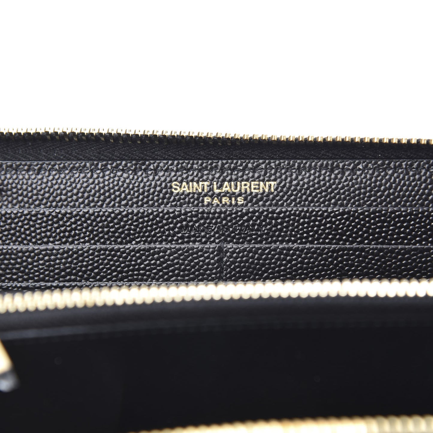 Grain De Poudre Matelasse Chevron Monogram Zip Around Wallet Black