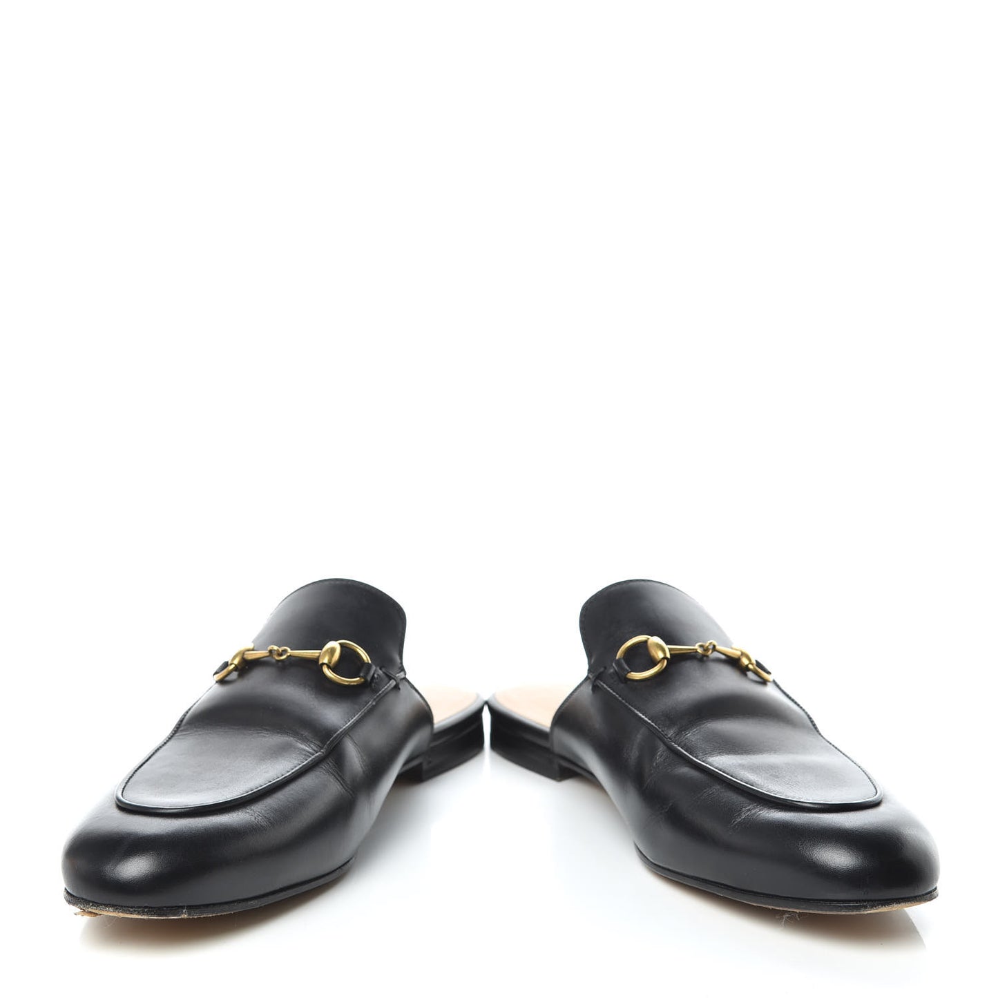 Calfskin Womens Princetown Slippers 39.5 Black