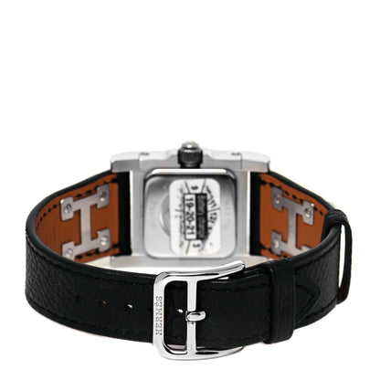 Hermes Stainless Steel Epsom 23mm Medor Quartz Watch Noir 4 of 6