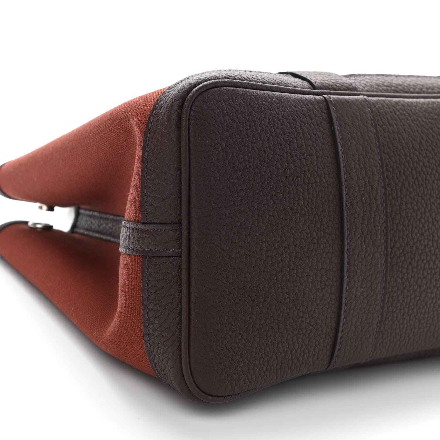 Hermes Toile Militaire Negonda Garden Party 30 TPM Havane Rouge H 9 of 11