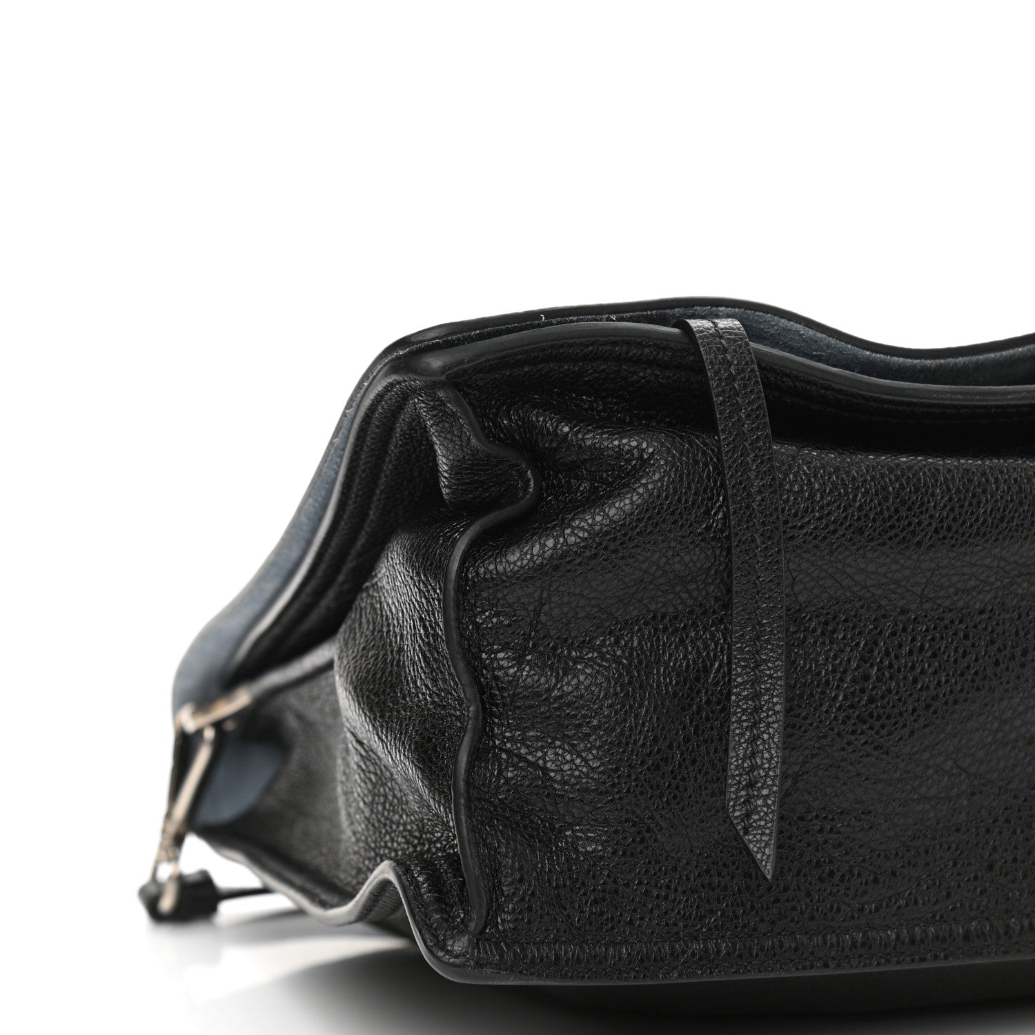 Prada Glace Calf Etiquette Flap Black Astrale 9 of 10