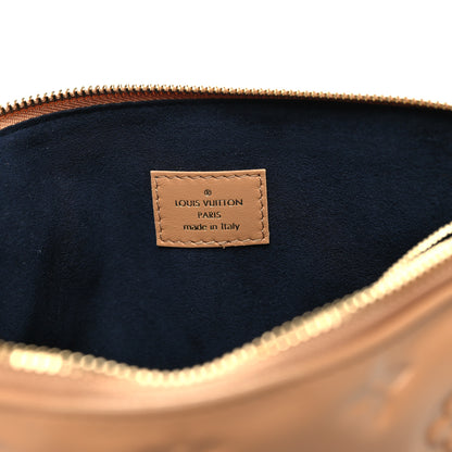Louis Vuitton Lambskin Embossed Monogram Coussin PM Camel 8 of 11