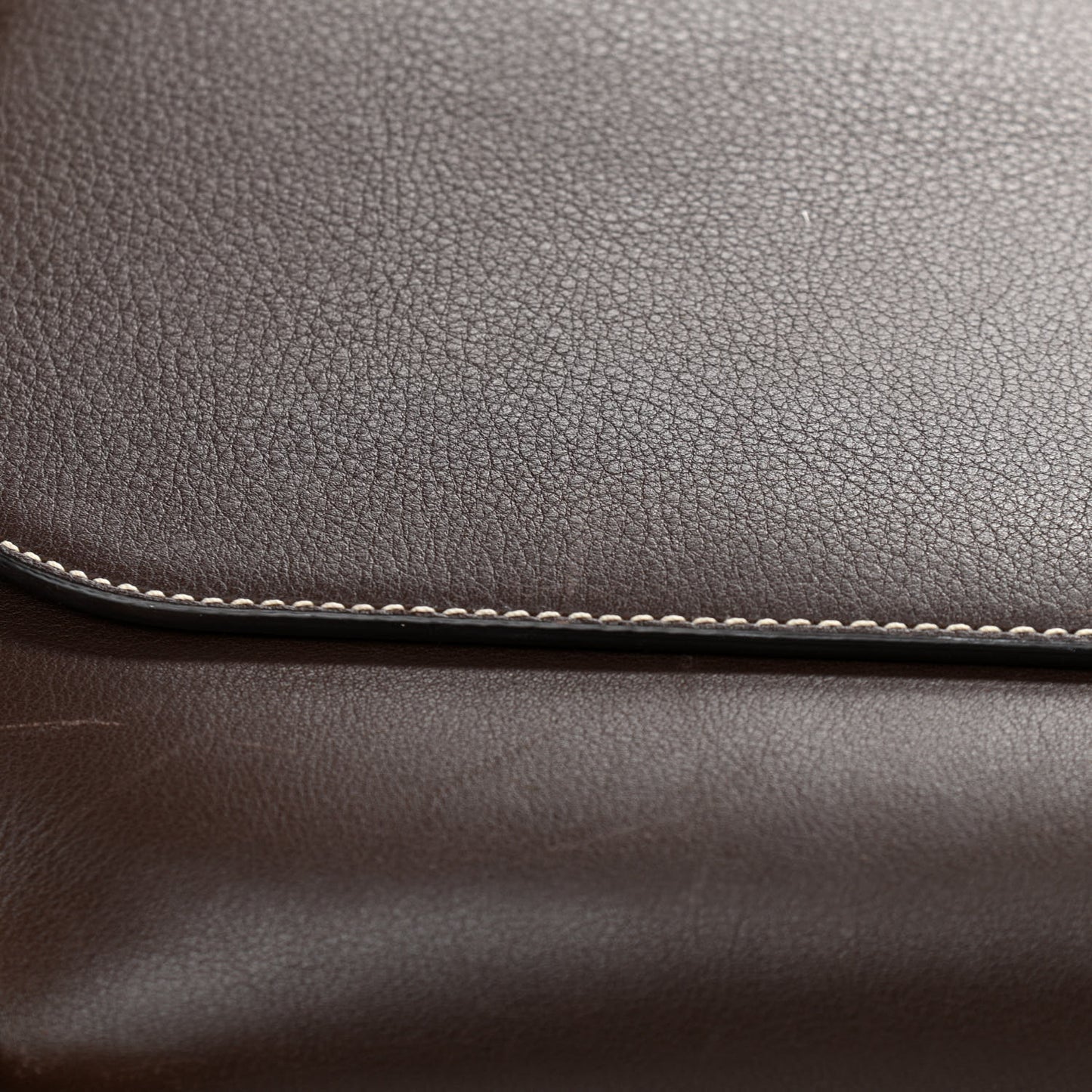 Natural Grain Leather Amberley Satchel Chocolate