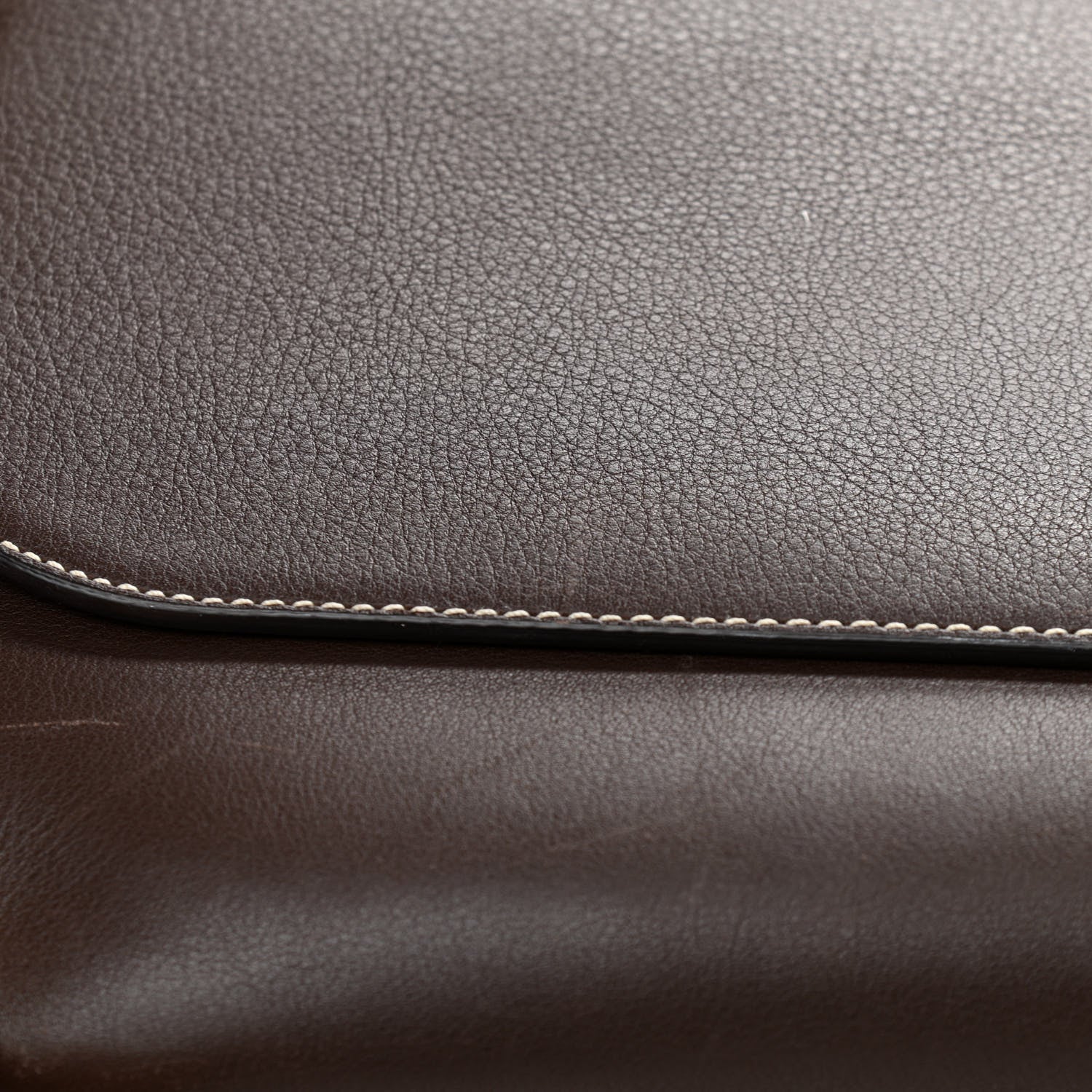 Mulberry Natural Grain Leather Amberley Satchel Chocolate 11 of 13
