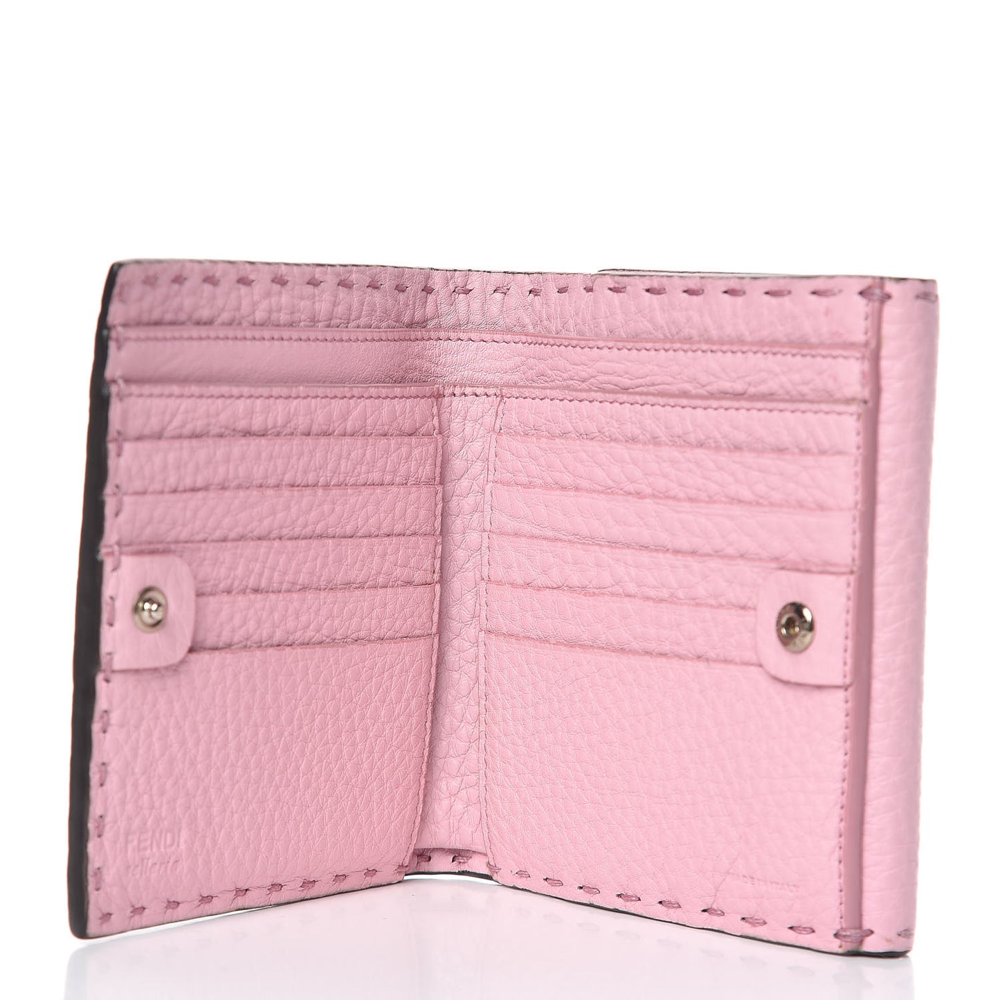 Cuoio Romano Selleria Peekaboo Compact Wallet Acquerello