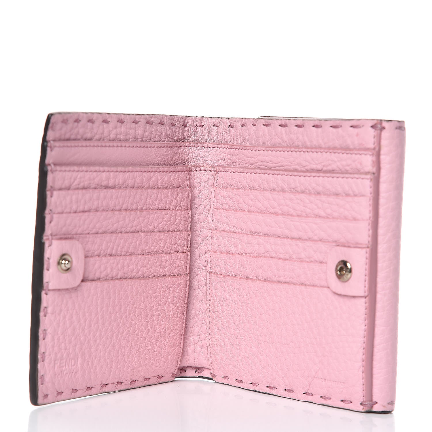 Fendi Cuoio Romano Selleria Peekaboo Compact Wallet Acquerello 5 of 11