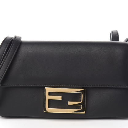 Fendi Vitello Grace Matte Duo Baguette Black 10 of 10