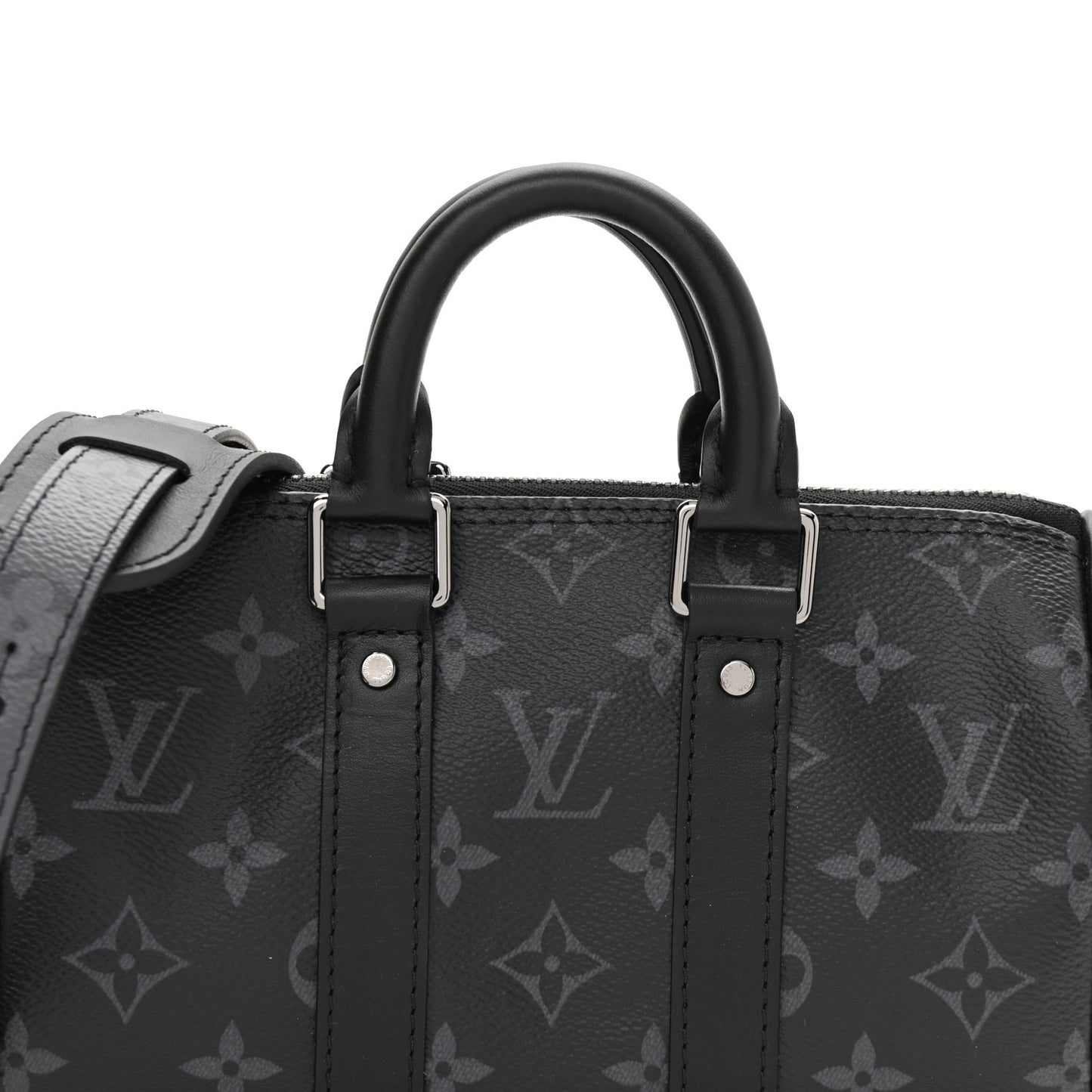 Reverse Monogram Eclipse Keepall XS Black