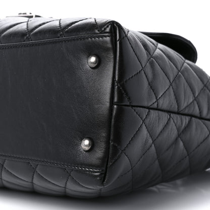Chanel Aged Calfskin Quilted Mad About Quilting Hobo Black 9 of 9