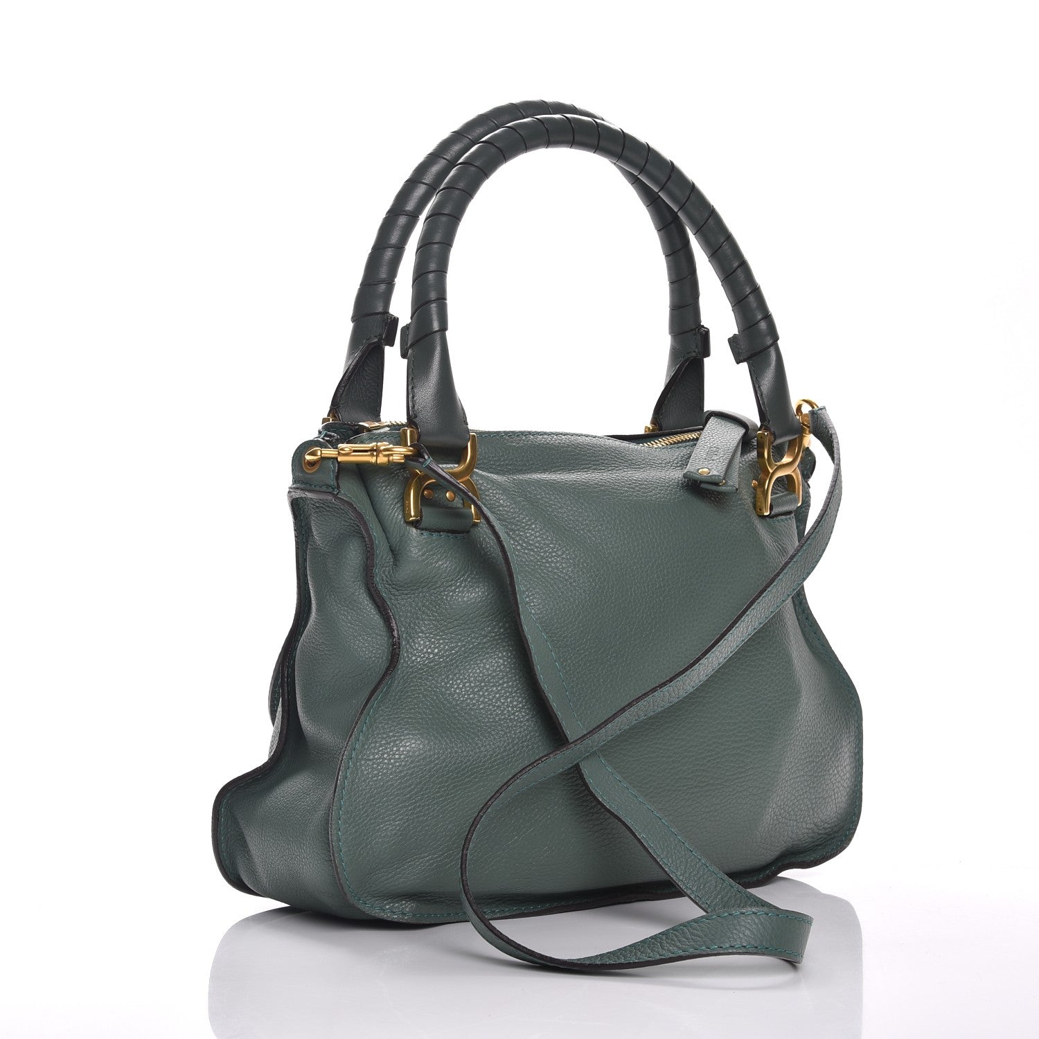Chloe Calfskin Medium Marcie Satchel Eucalyptus 4 of 8