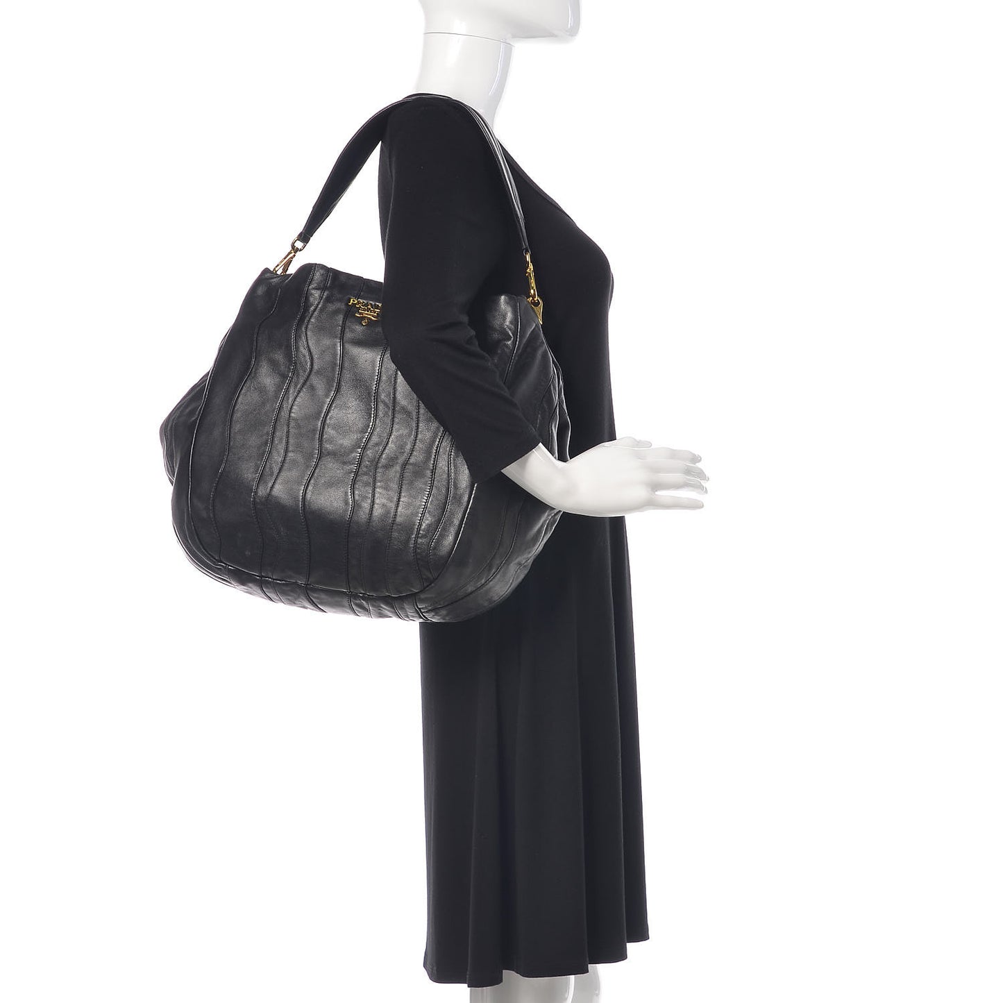 Soft Calfskin Hobo Black