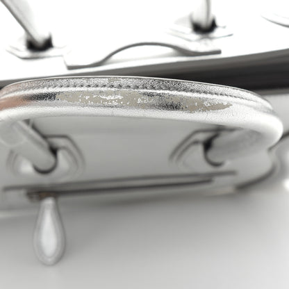 Celine Laminated Lambskin Micro Luggage Silver 12 of 12