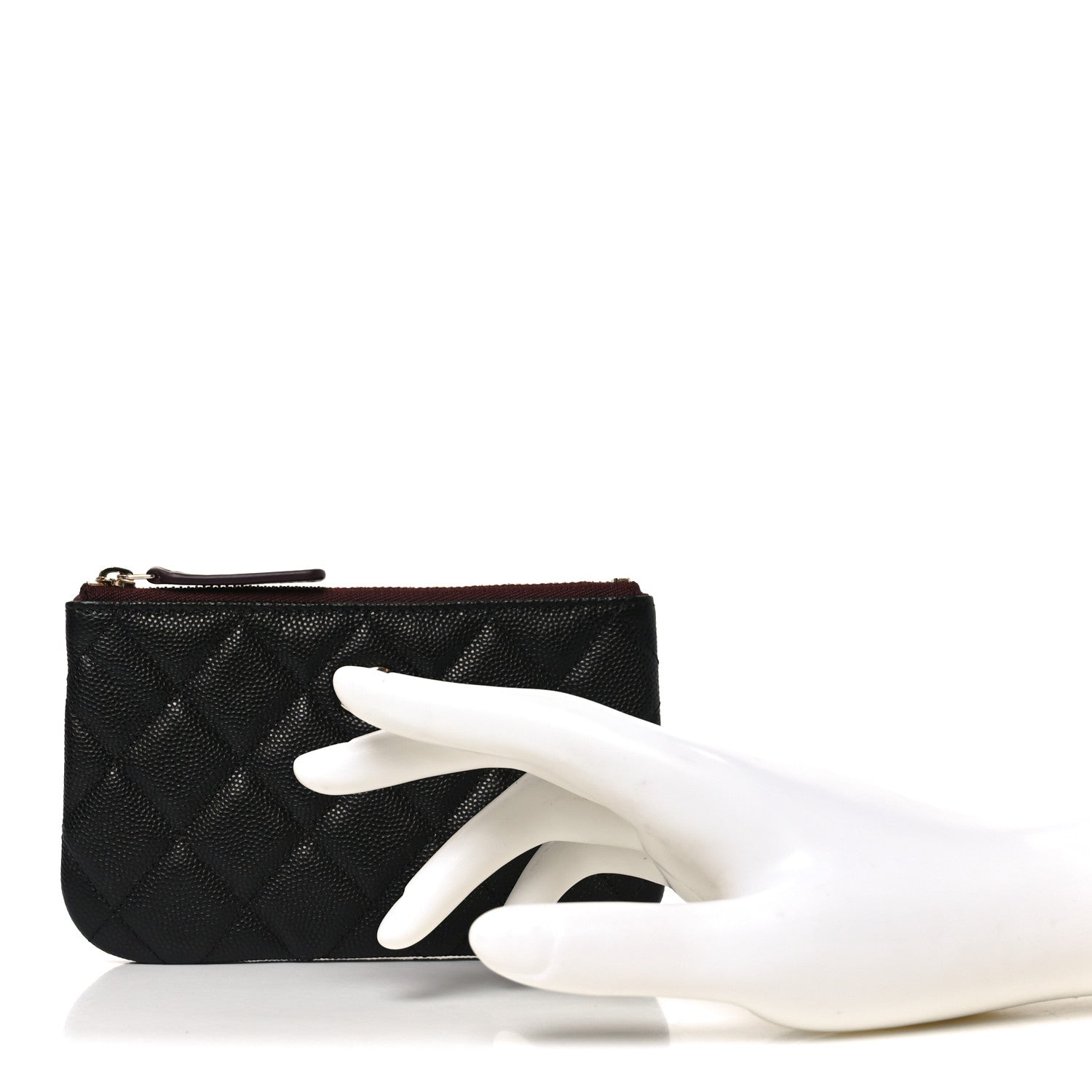 Chanel Caviar Quilted Small Cosmetic Case Black 2 of 8