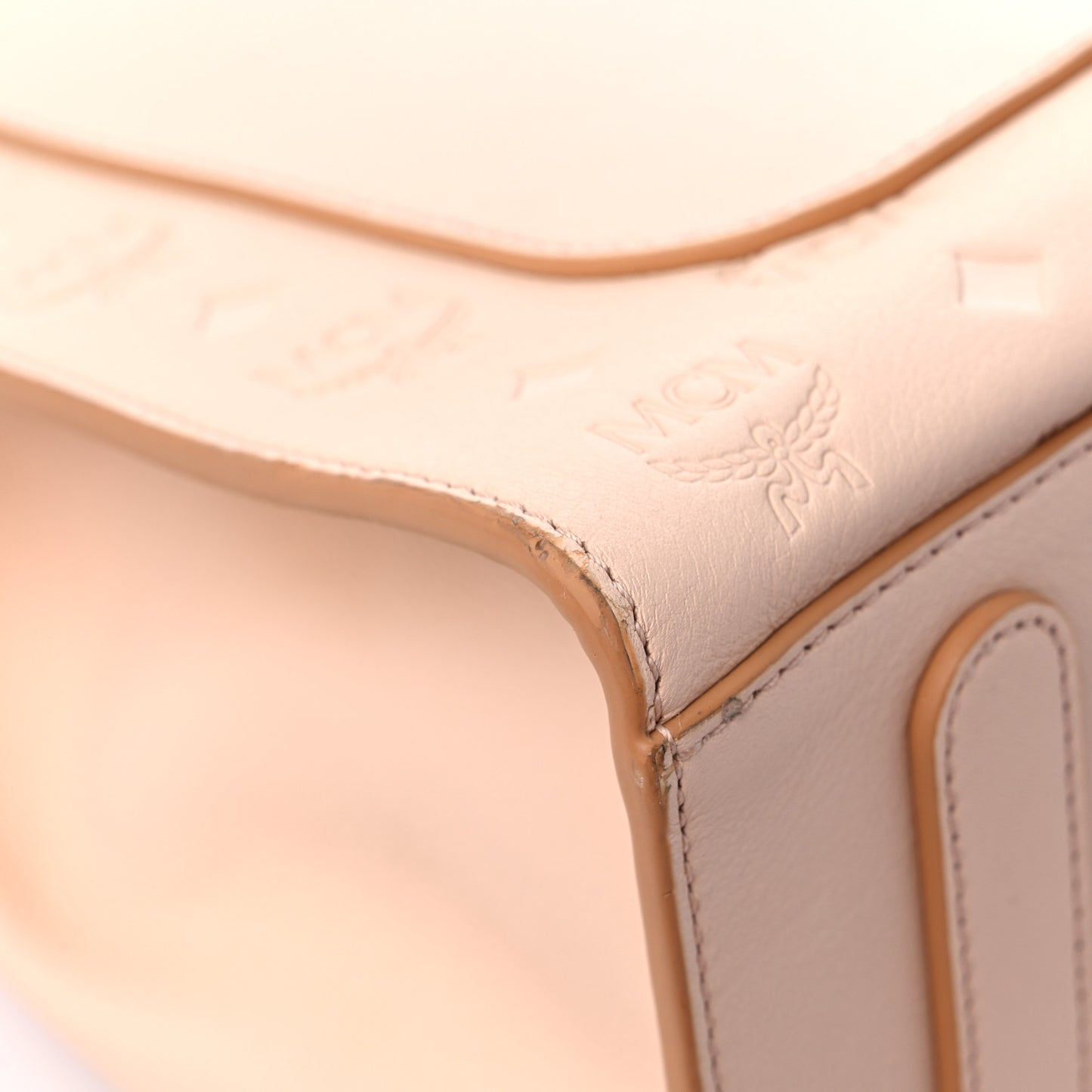 Calfskin Ottomar Monogram Medium Essential Tote Bisque