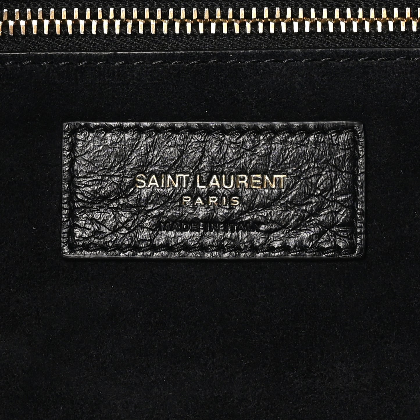 Grained Deerskin Bea Tote Black