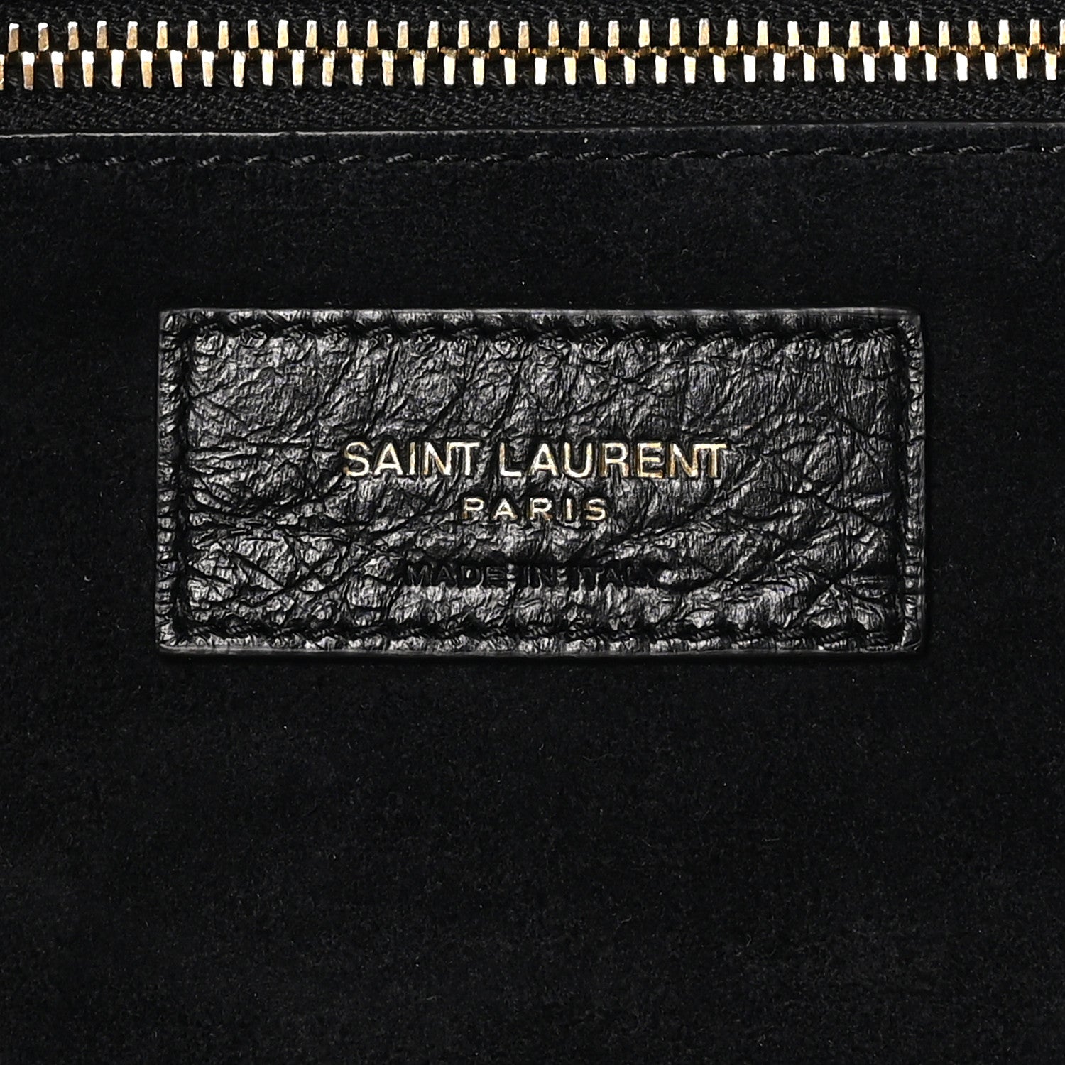 Saint Laurent Grained Deerskin Bea Tote Black 6 of 9