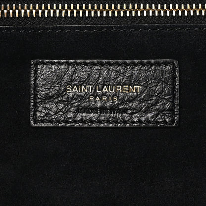 Saint Laurent Grained Deerskin Bea Tote Black 6 of 9