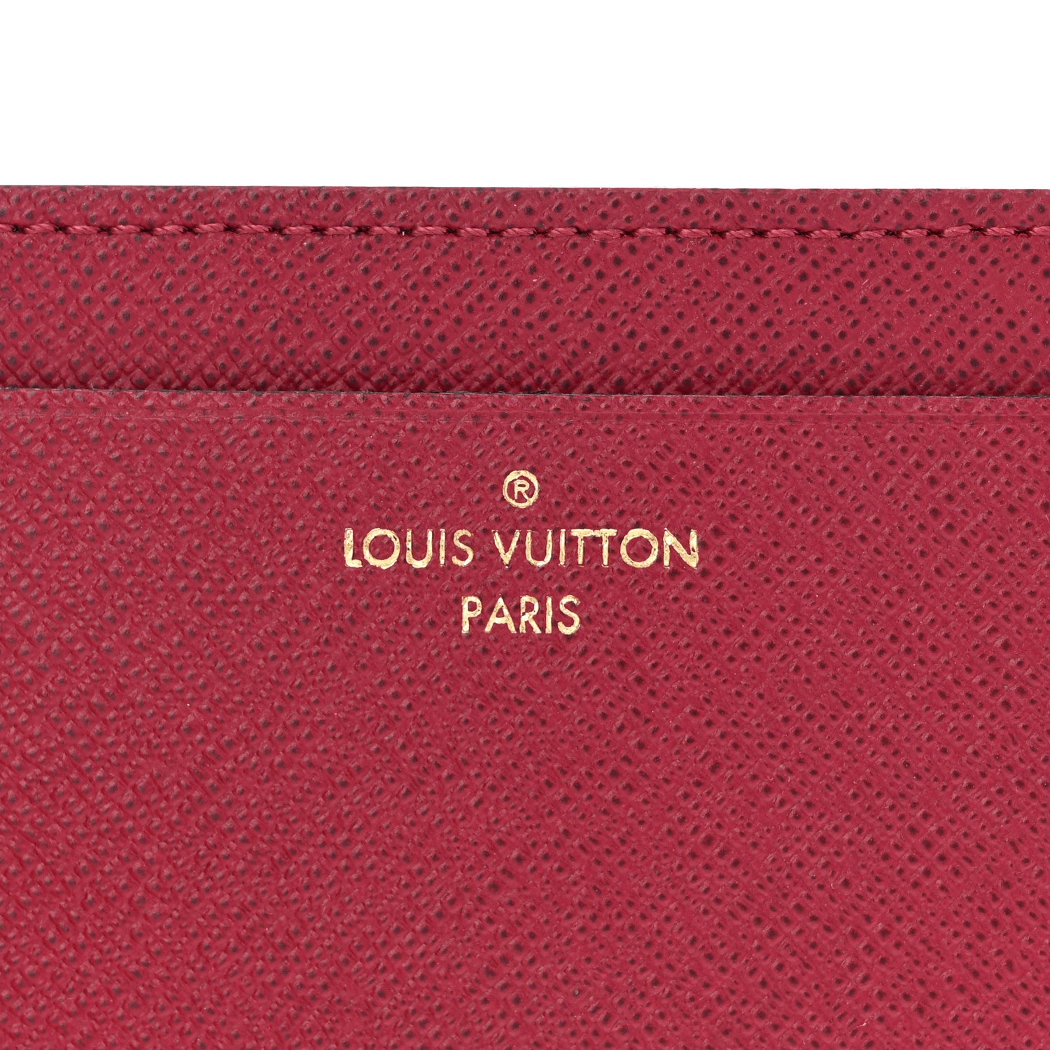 Louis Vuitton Calfskin Jeanne Wallet Card Holder Insert Fuchsia 6 of 7