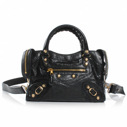 Balenciaga Agneau Giant 12 Gold Hardware Mini City Black 1 of 7