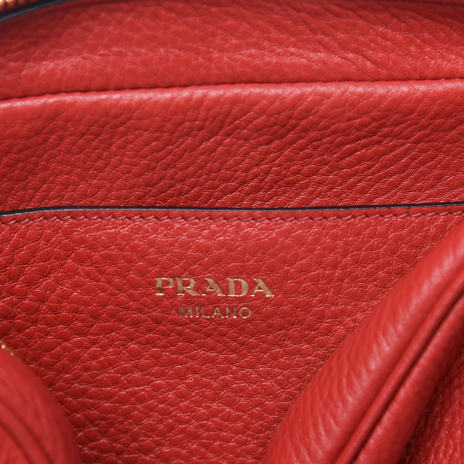 Prada Vitello Phenix Flap Crossbody Rosso 7 of 9