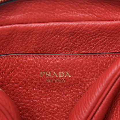 Prada Vitello Phenix Flap Crossbody Rosso 7 of 9