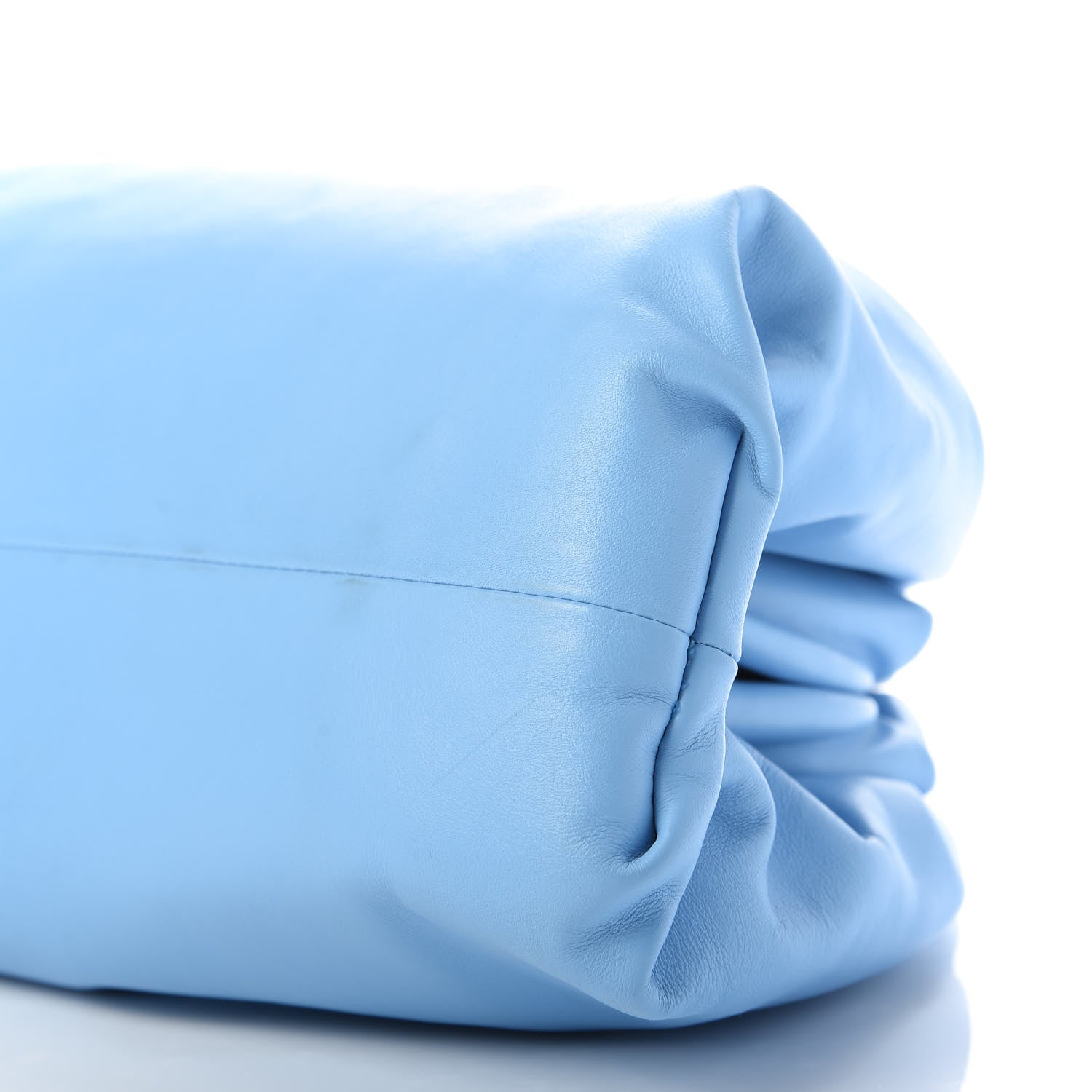 Bottega Veneta Smooth Butter Calf The Pouch Oversized Clutch Sky Blue 7 of 9