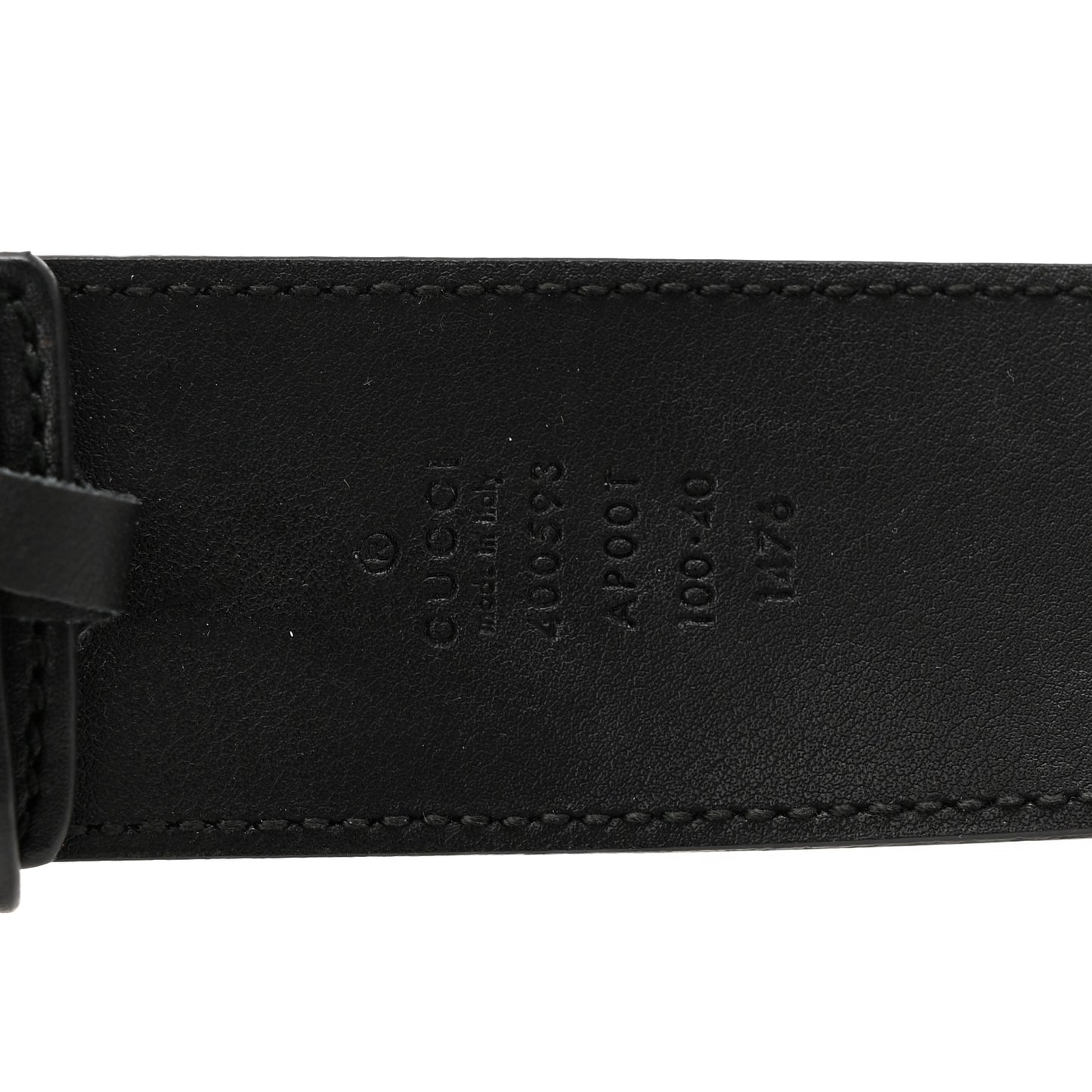 Calfskin Double G 40mm Belt 100 40 Black