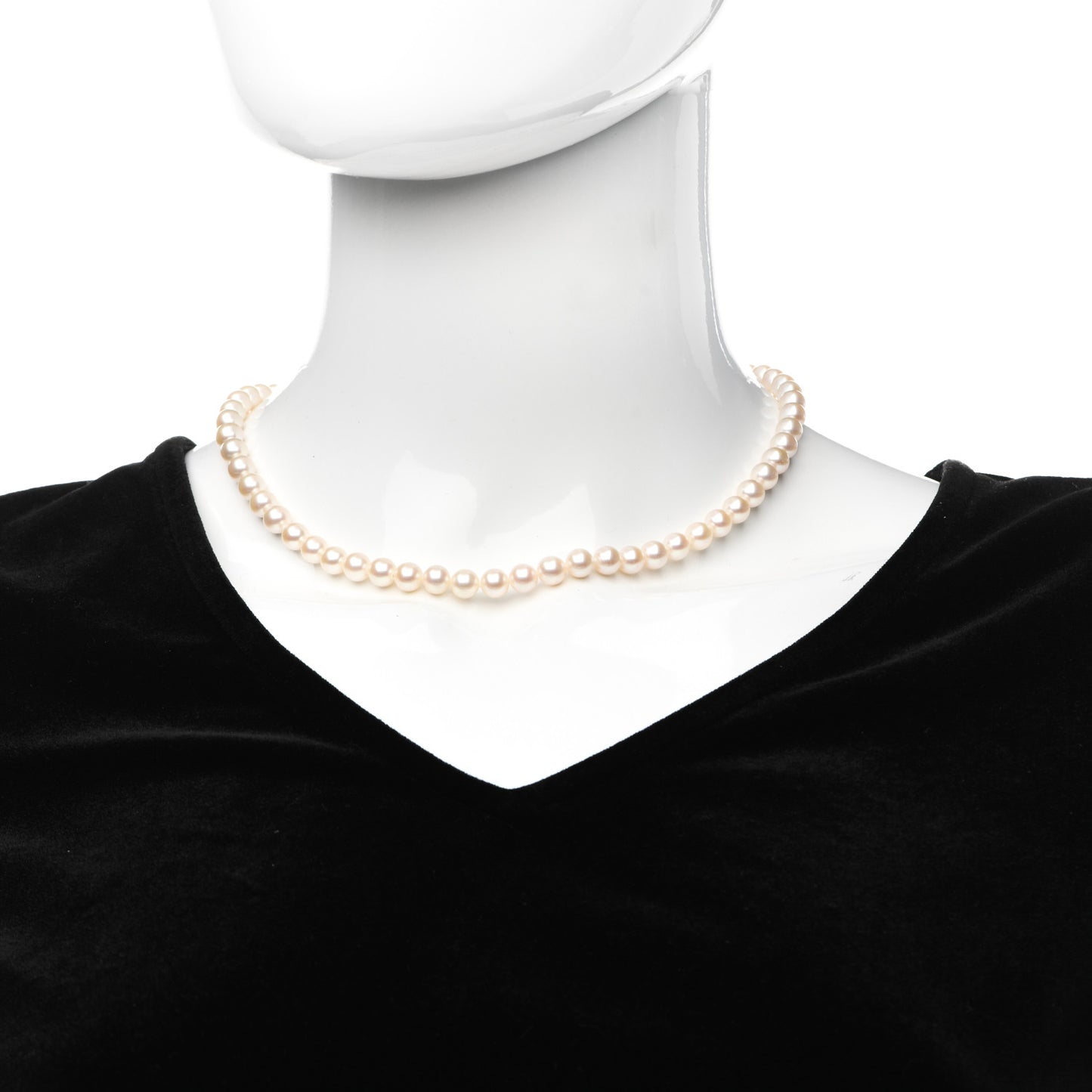 Sterling Silver Freshwater Pearl 6-7mm Ziegfeld Necklace