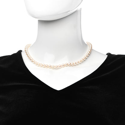 Tiffany Sterling Silver Freshwater Pearl 6-7mm Ziegfeld Necklace 2 of 6
