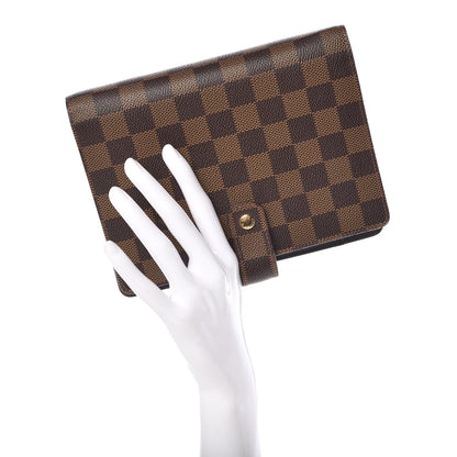 Louis Vuitton Damier Ebene Medium Ring Agenda Cover 2 of 8