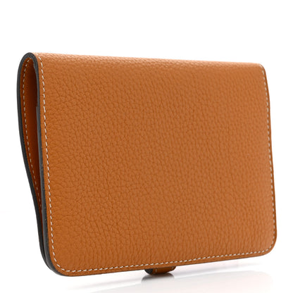 Hermes Tog Dogon Compact Wallet Gold 2 of 12