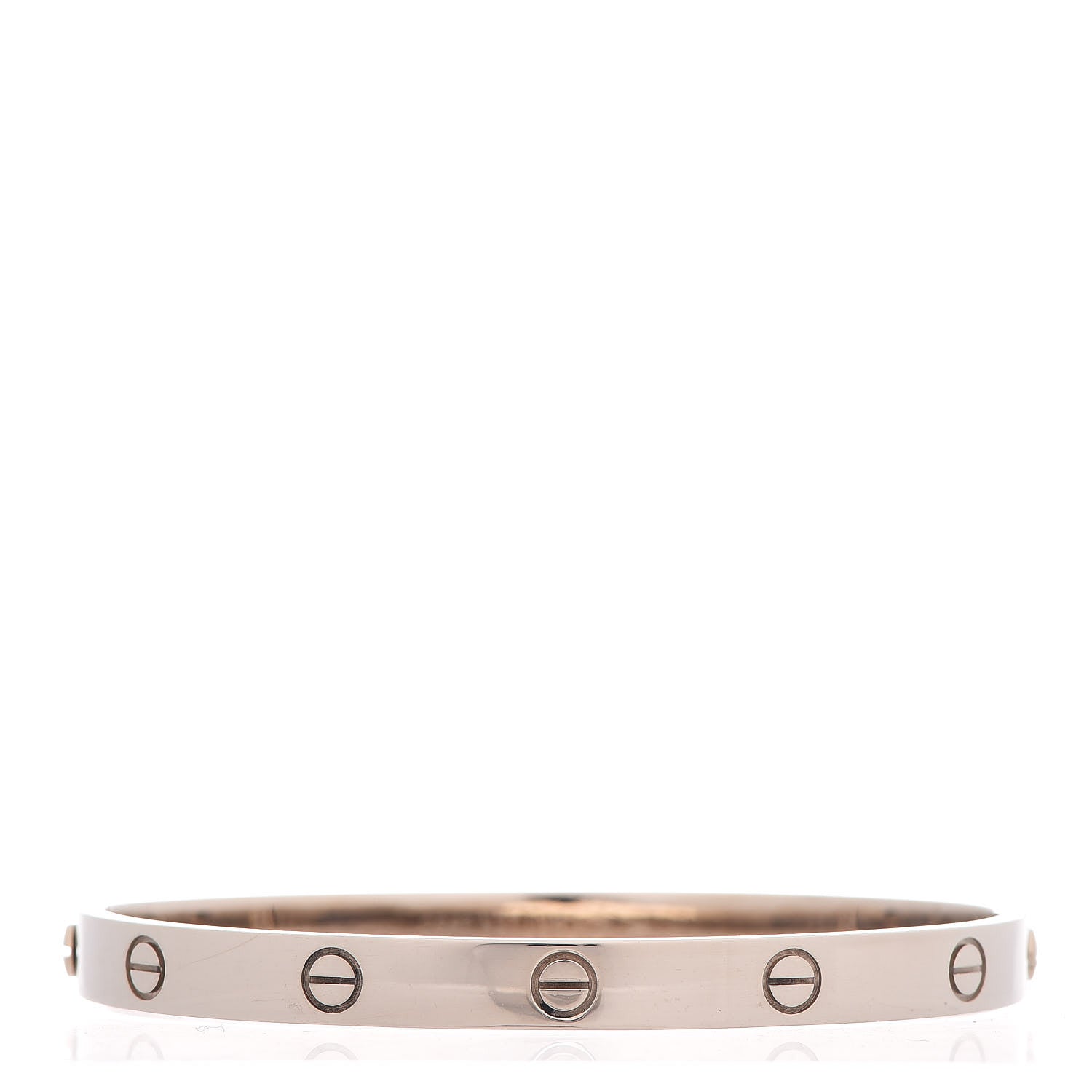 Cartier 18K White Gold LOVE Bracelet 19 3 of 8