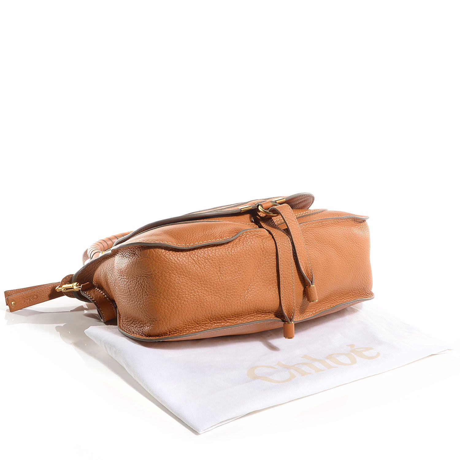 Chloe Calfskin Medium Marcie Satchel Brown Sugar 4 of 9