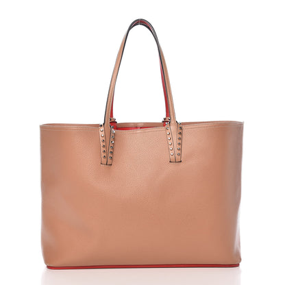 Christian Louboutin Calfskin Spikes East West Cabata Tote Nude 3 of 20