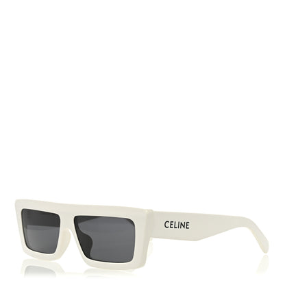 Celine Acetate Monochroms Square Sunglasses CL40214U White 1 of 6