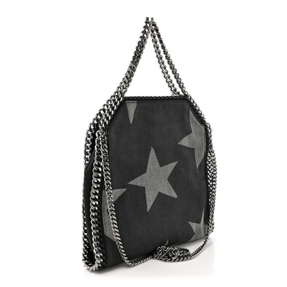 Stella McCartney Denim Star Mini Falabella Tote Black 3 of 9