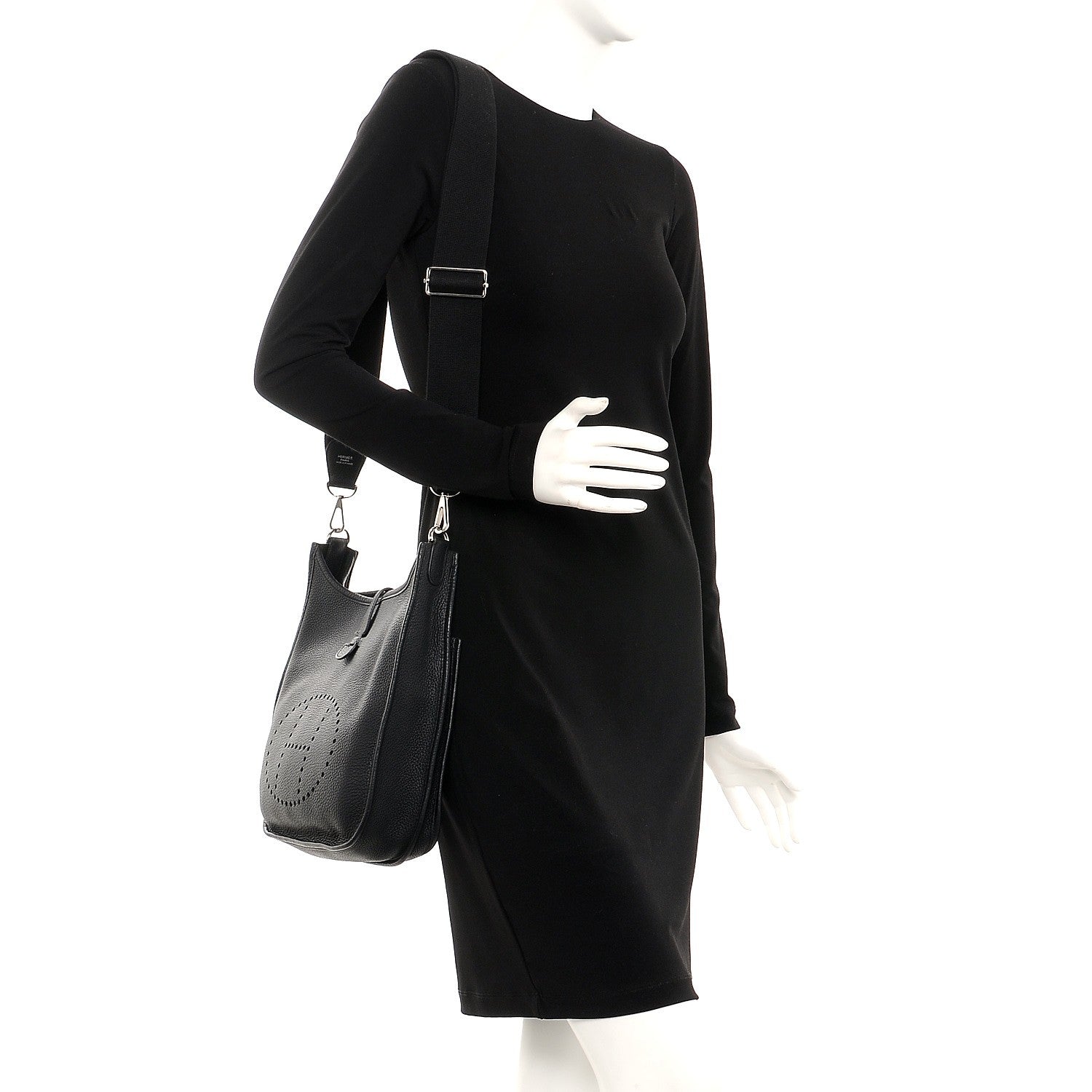 Hermes Taurillon Clemence Evelyne III PM Black 2 of 10