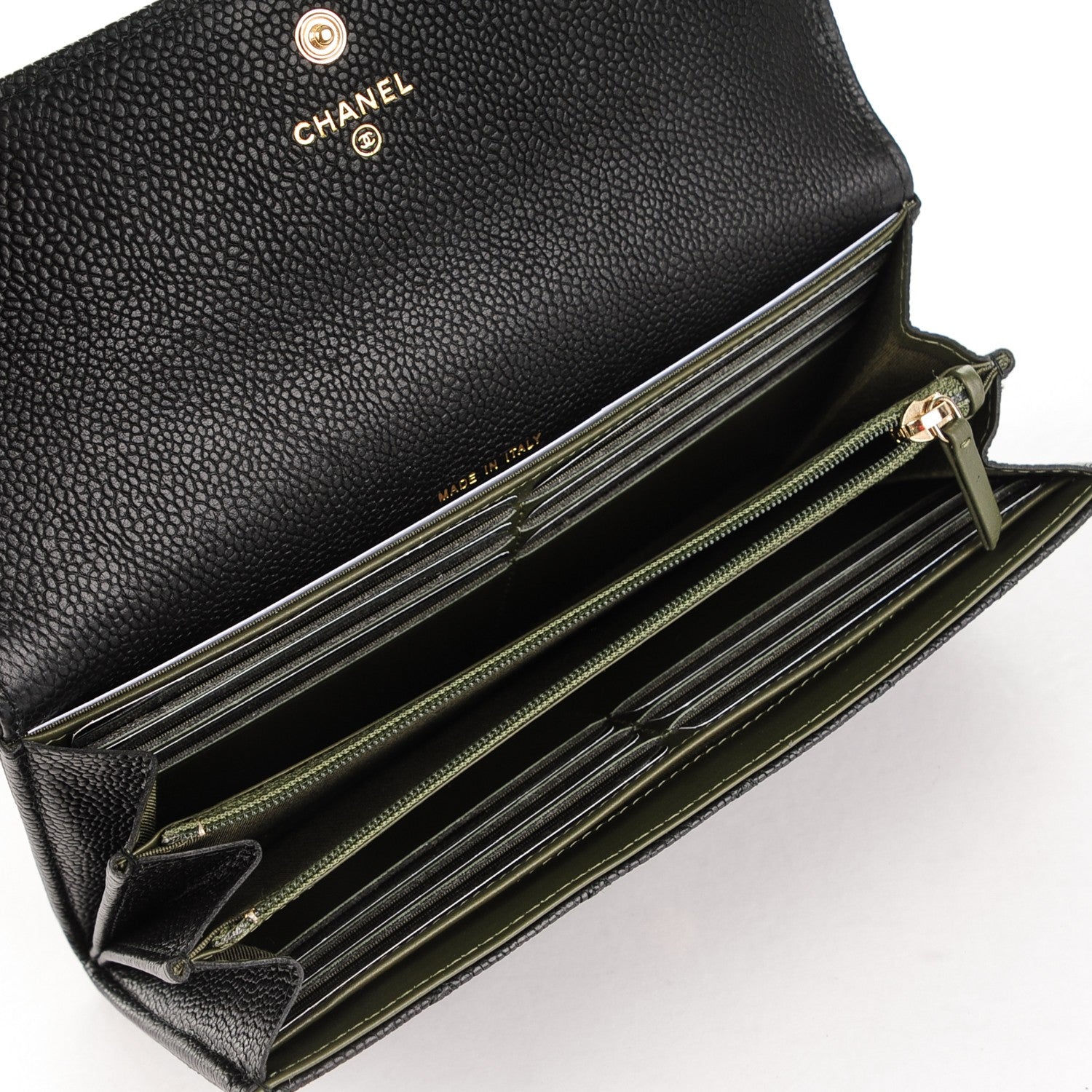 Chanel Caviar Quilted Boy Flap Wallet Black 8 of 8